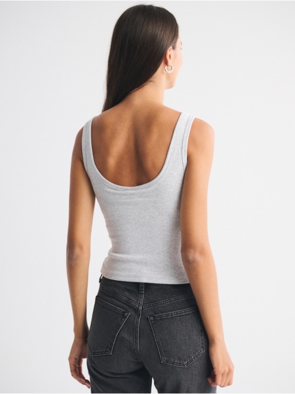 Abercrombie & Fitch Gray Ribbed Tank Top - Picture 12 of 12